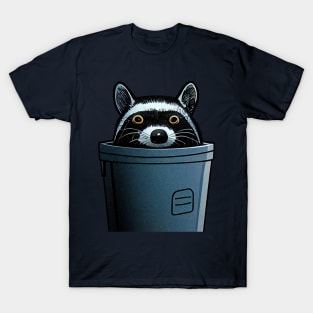 Trash panda in Garbage Can, Raccoon T-Shirt